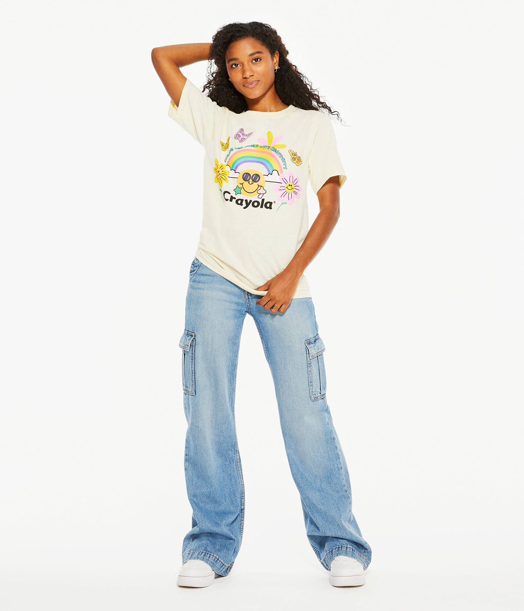 Crayola Rainbow Boyfriend Graphic Tee