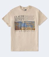 Claude Monet Nénuphars Oversized Graphic Tee