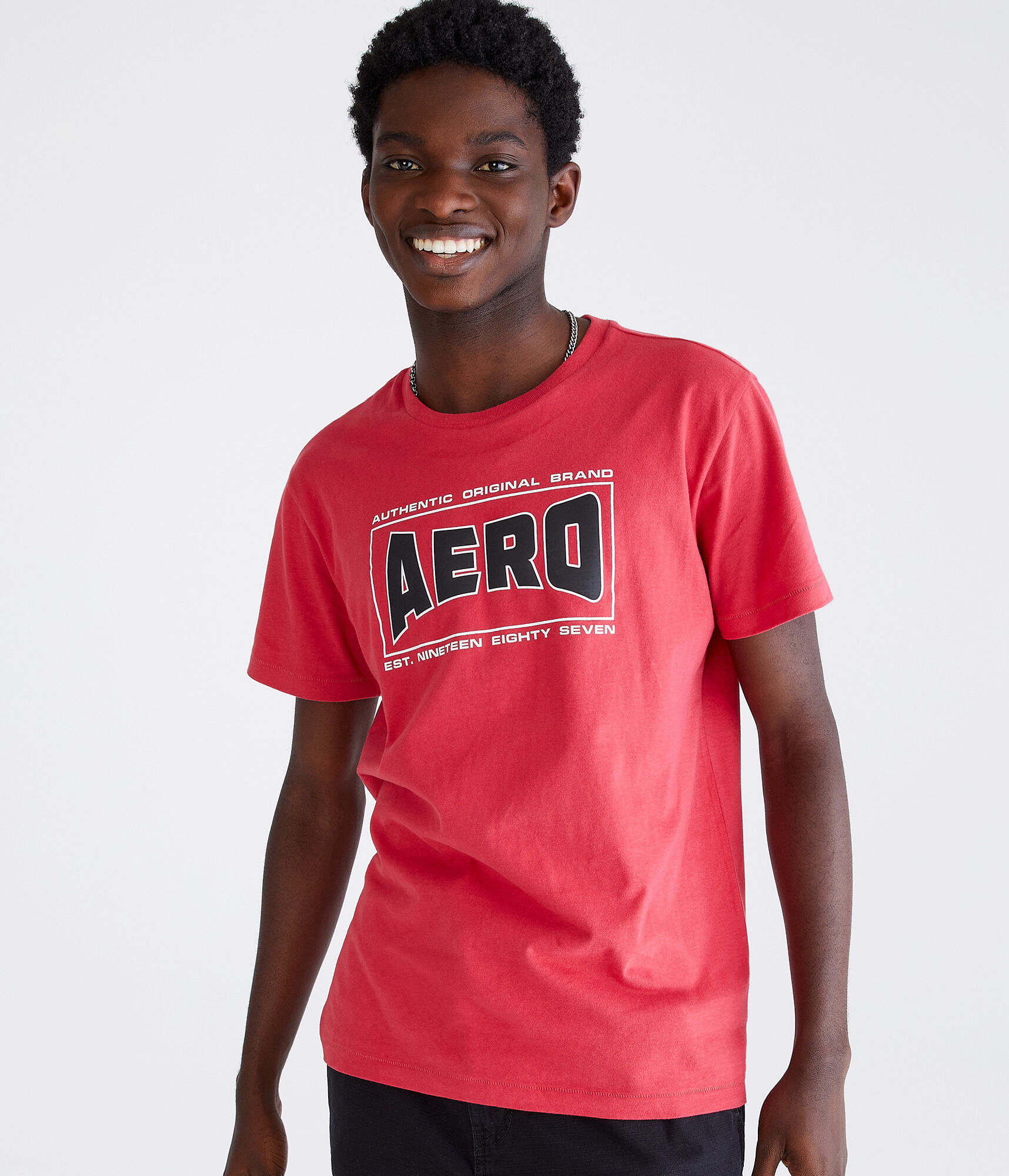 Aero Original Brand Box Logo Graphic Tee