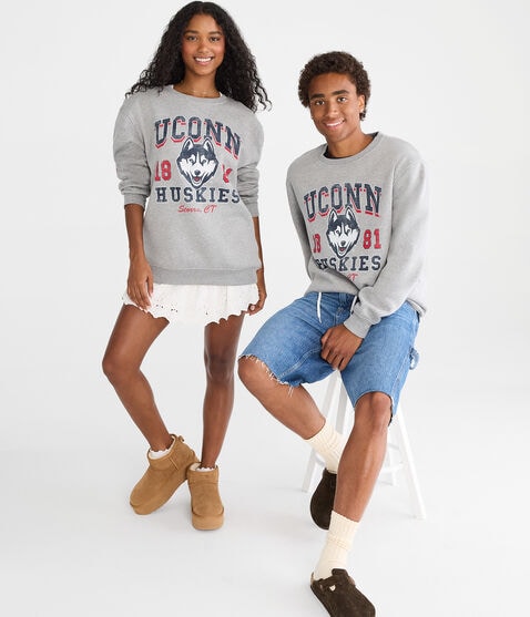 UConn Huskies Crew Sweatshirt UConn Huskies Crew Sweatshirt