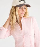 Long Sleeve Pleated Fitted Shirt