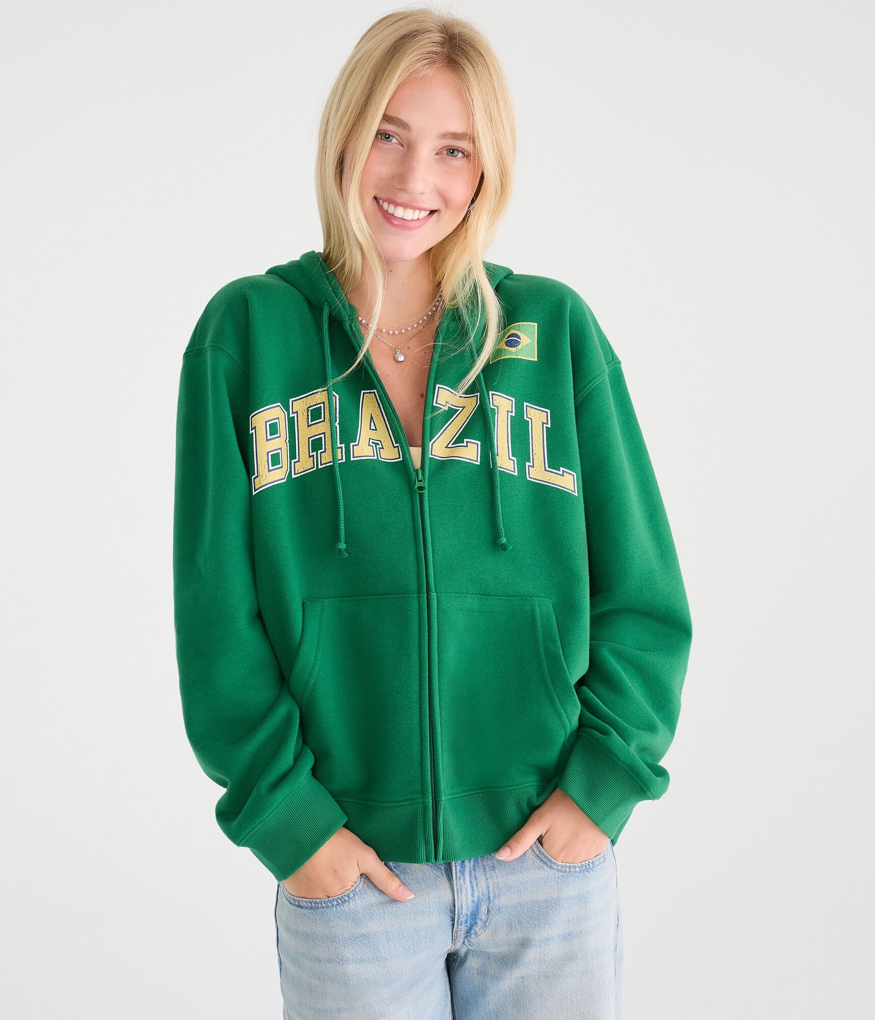 Brazil Full-Zip Hoodie
