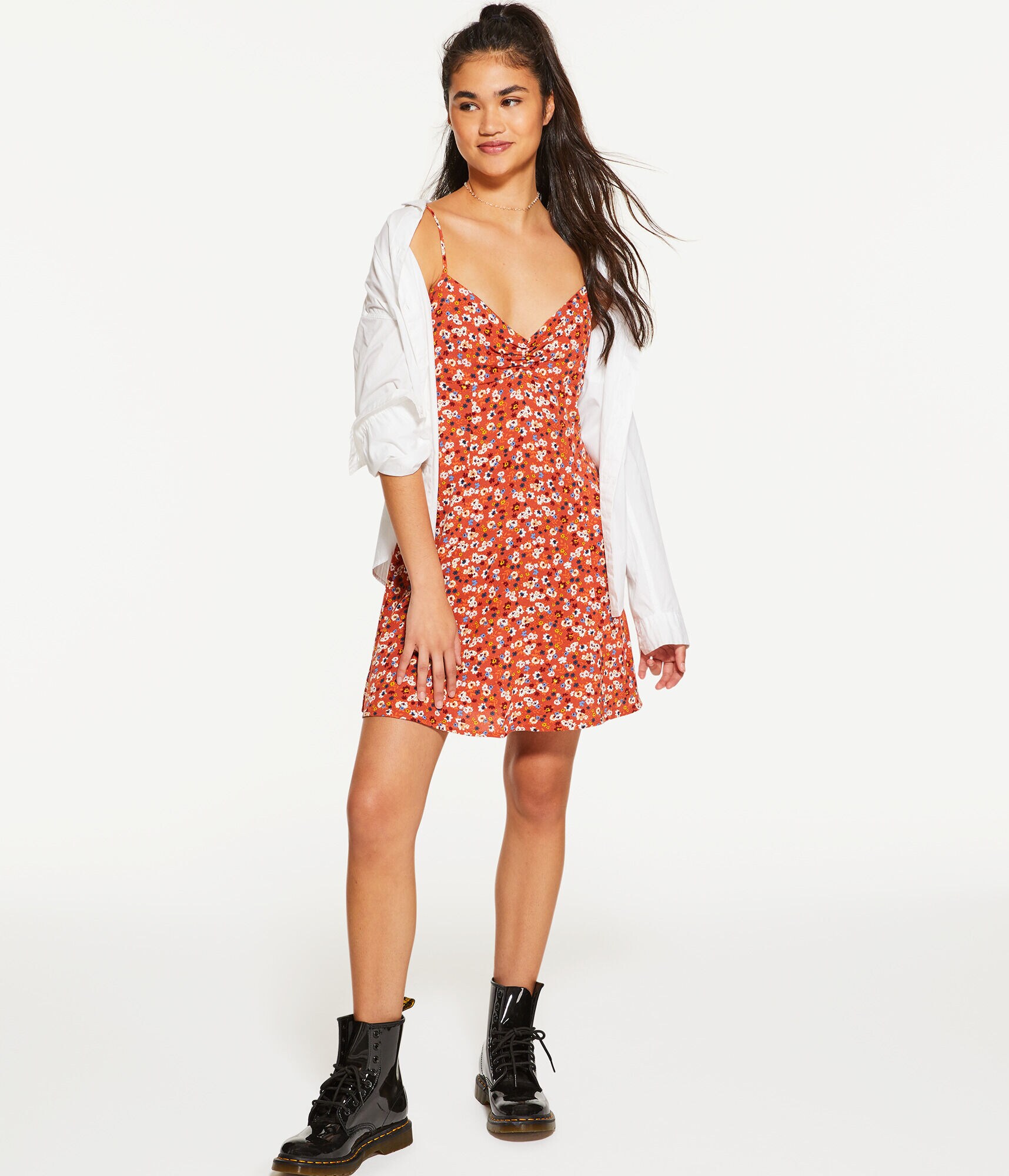 【ETRO】ペイズリープリント Vネック フレアドレス Floral V-Neck Ruched-Front Slip Dress