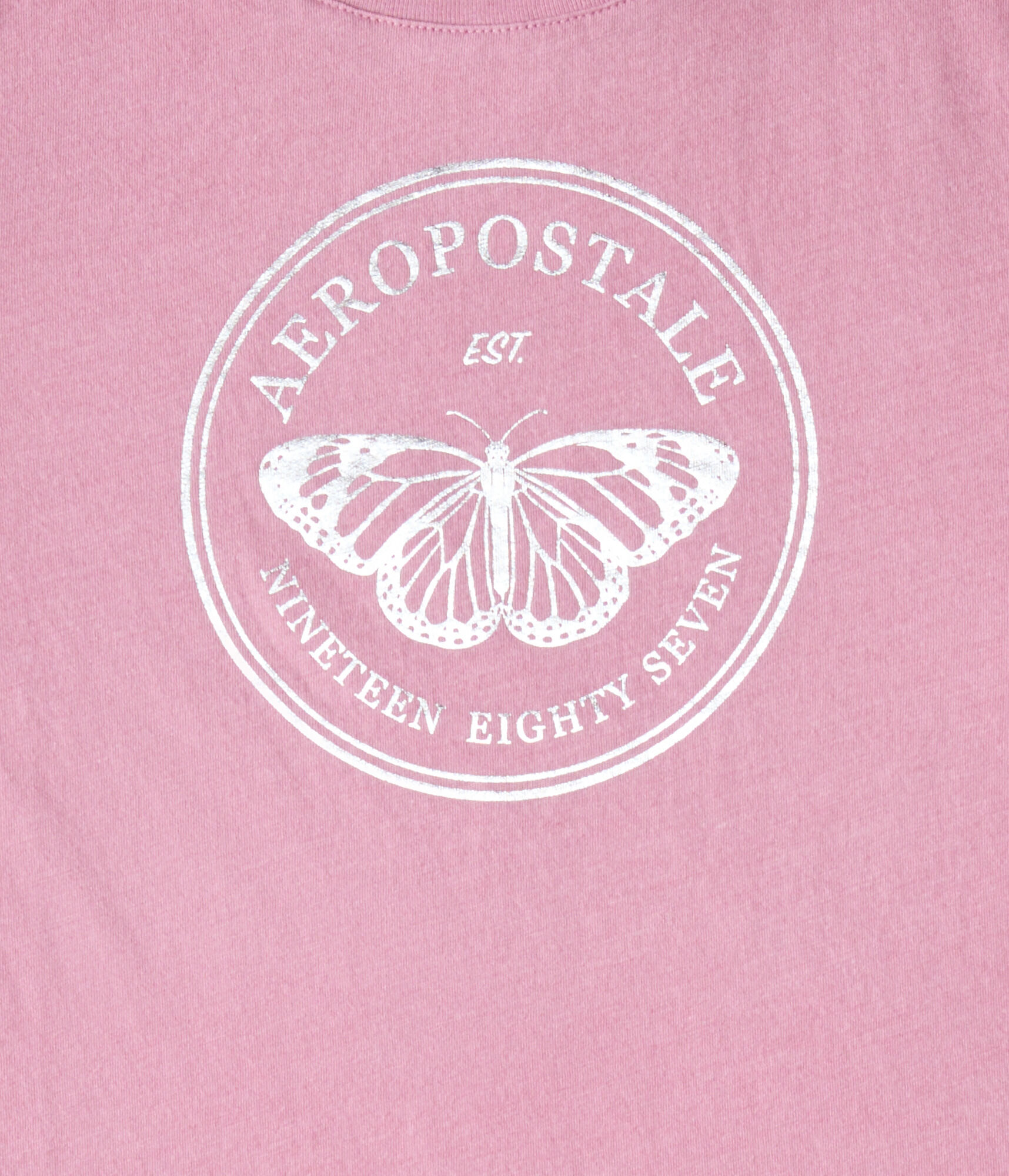 Aeropostale Butterfly Foil Graphic Tee