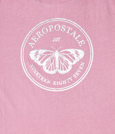 Aeropostale Butterfly Foil Graphic Tee