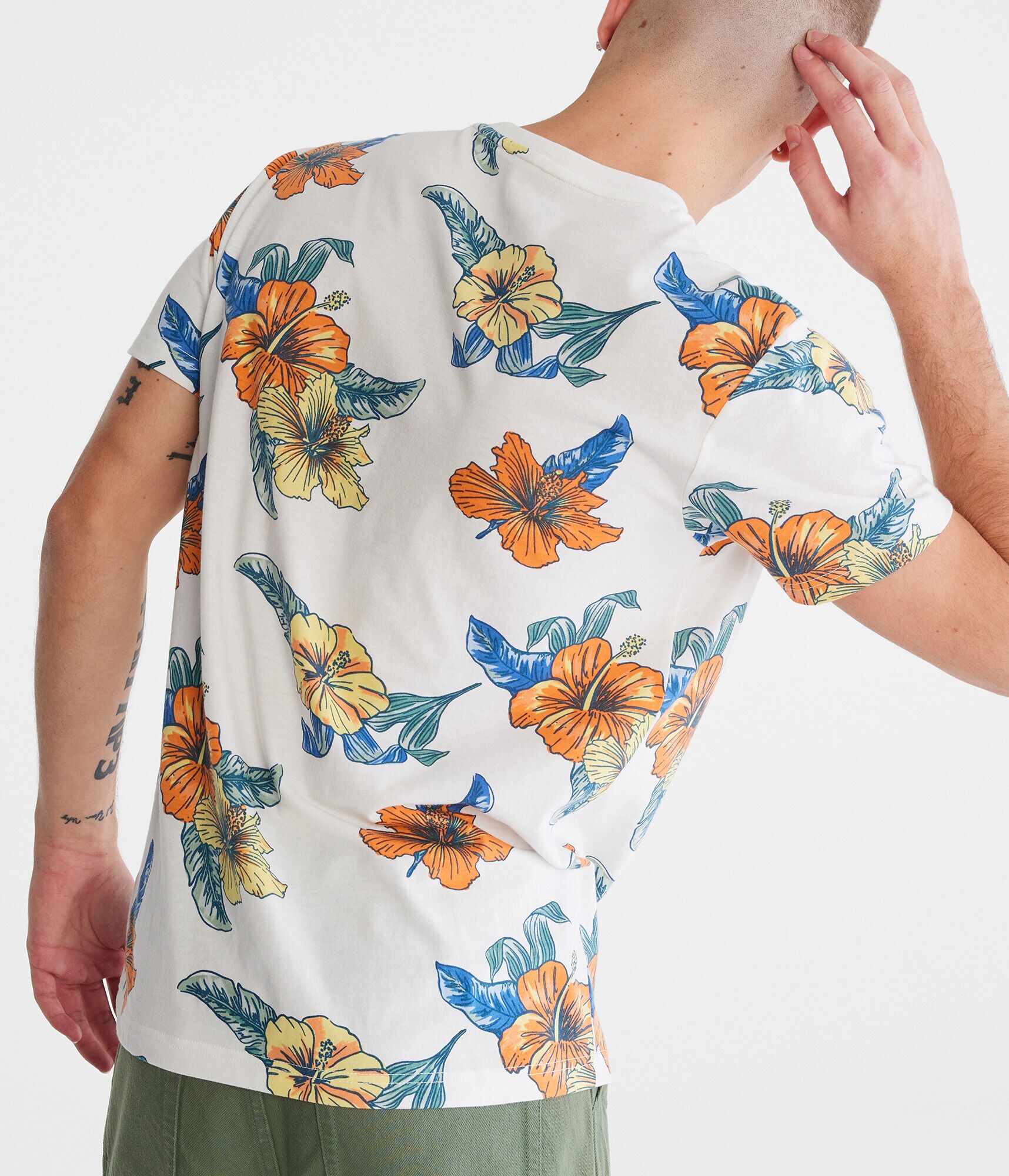 Hibiscus Print Graphic Tee