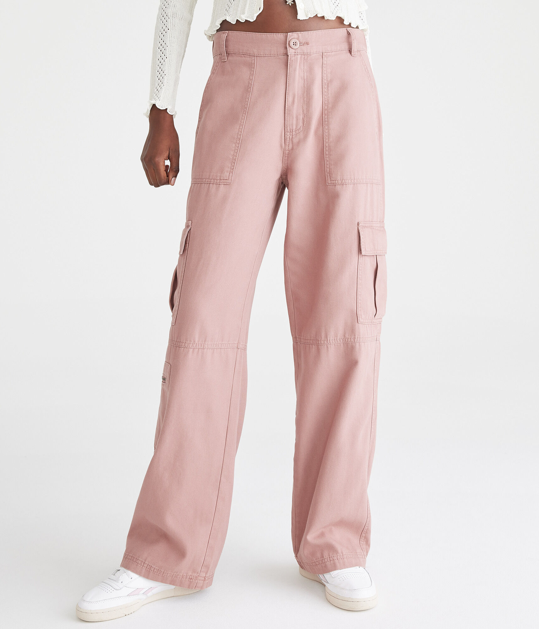 Mid-Rise Utility Cargo Pants