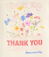 Thank You Floral Graphic Tee