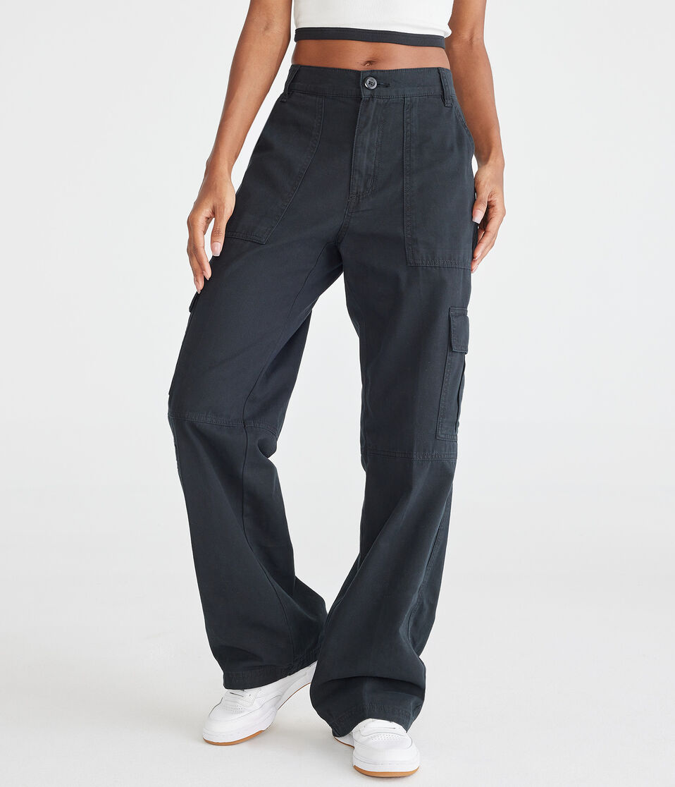 Mid-Rise Utility Cargo Pants