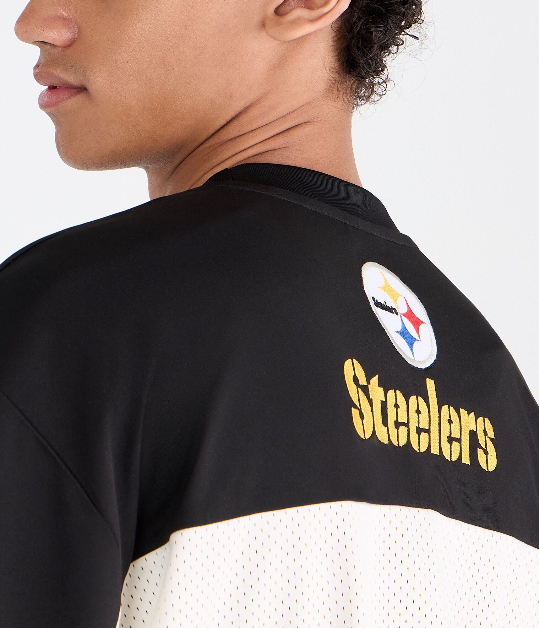 Pittsburgh Steelers Colorblock Mesh Top