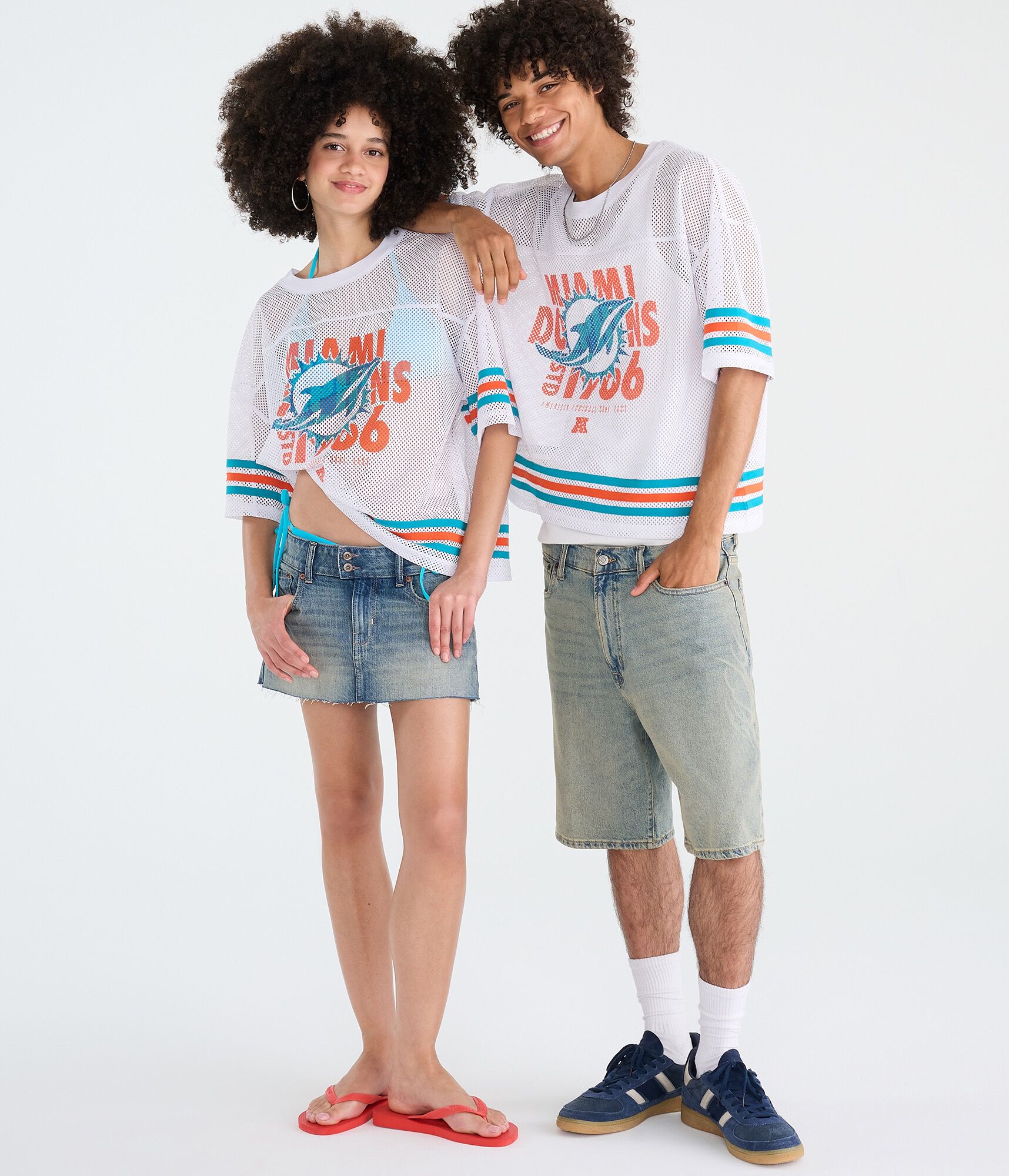Miami Dolphins Boxy Mesh Top