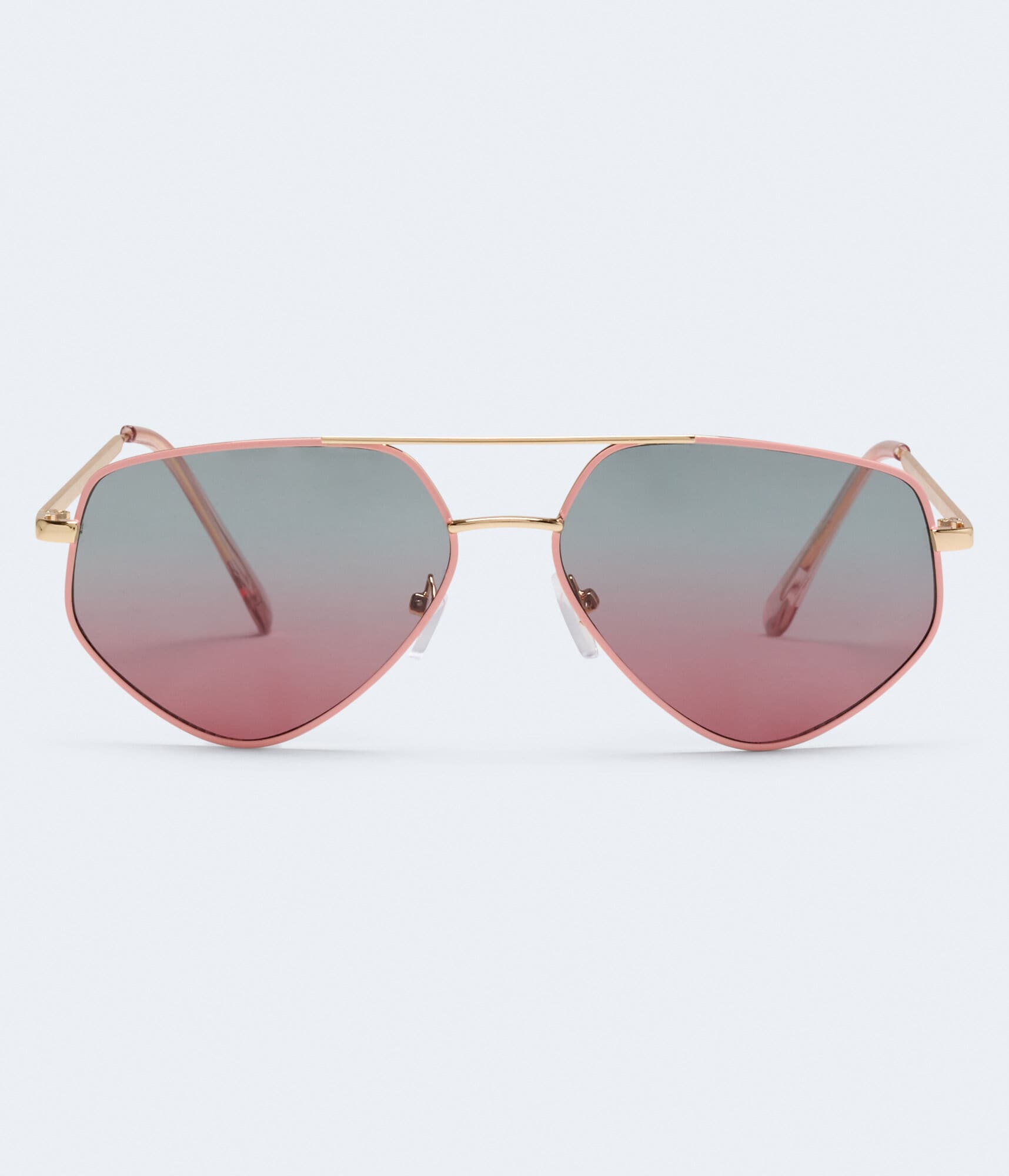 Geometric Aviator Sunglasses