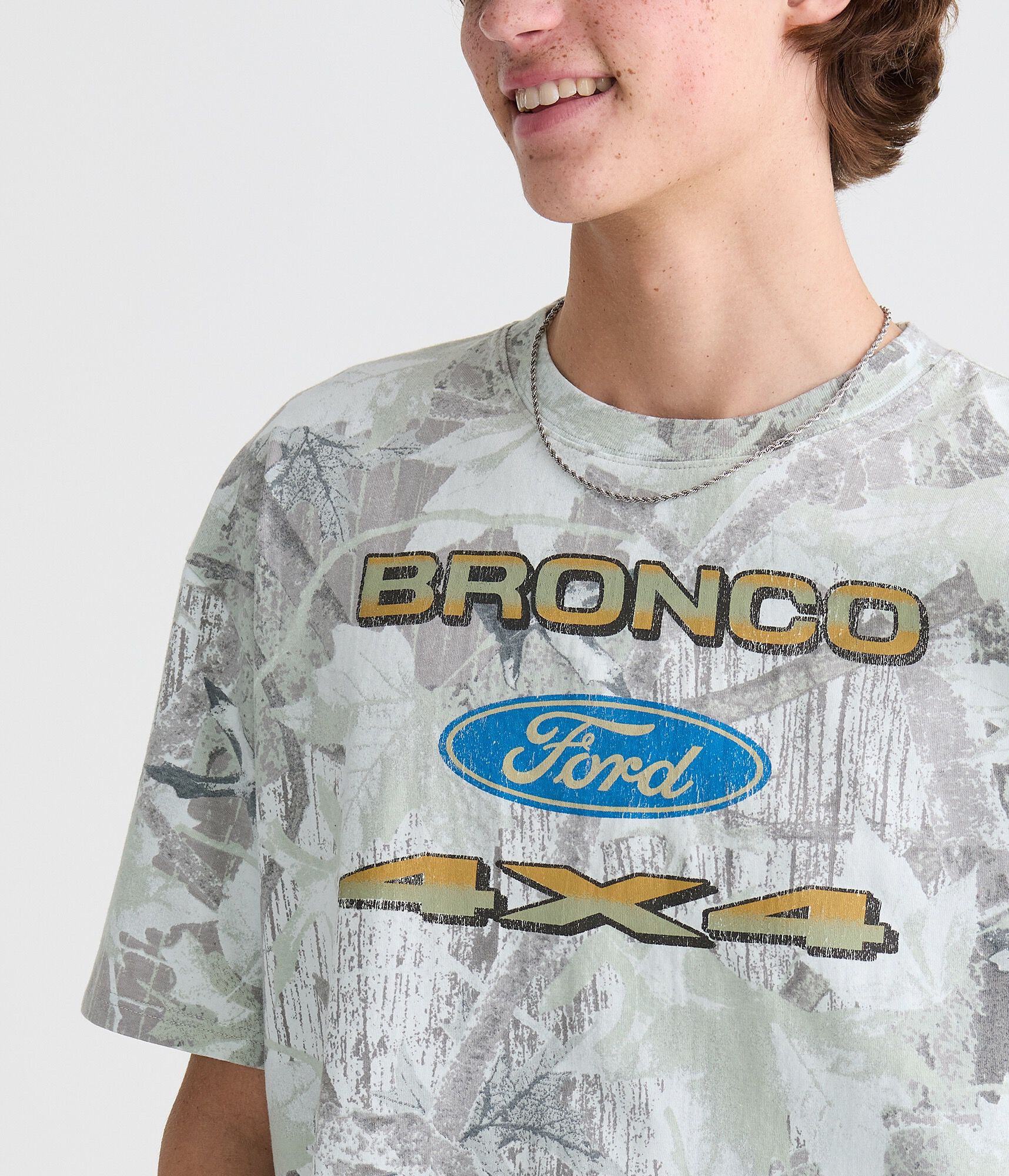 Ford Bronco Forest Camo Relaxed Graphic Tee