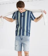 Aero Vertical Stripe Graphic Tee