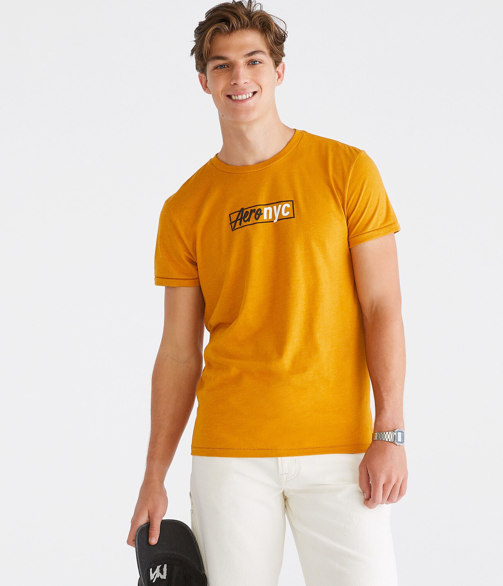 Aero NYC Box Logo Graphic Tee