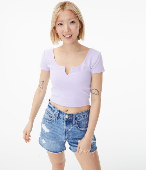 Seriously Soft Notch-Neck Baby Tee