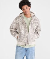 Forest Camo Hooded Workwear Jacket