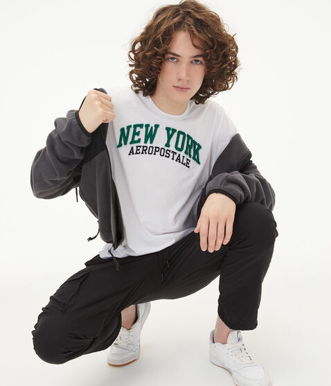 New York Aeropostale Logo Appliqué Graphic Tee