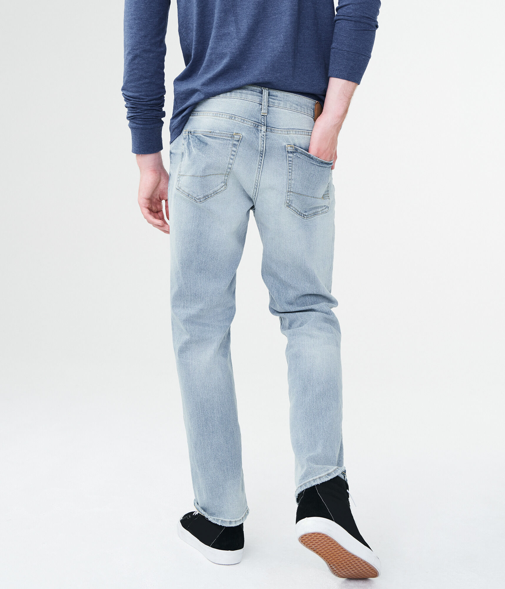 Straight Medium Wash Stretch Jean