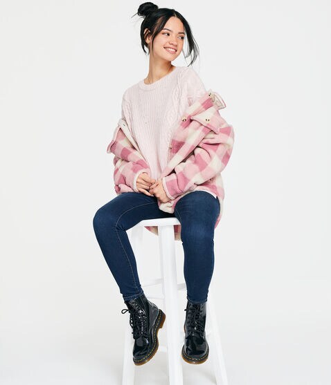 Cable-Knit Tunic Sweater