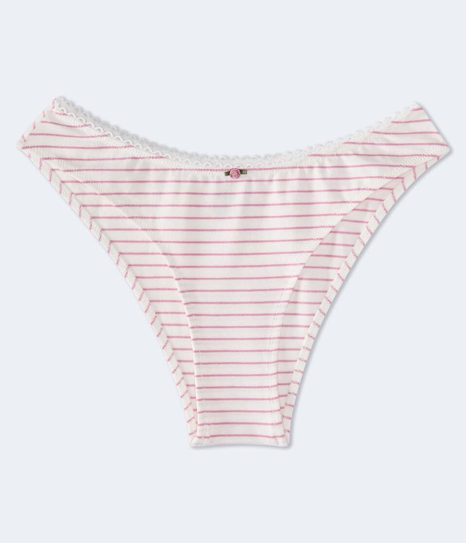 Printed Picot-Trim Cheeky