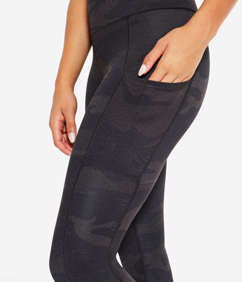 Dark Camo Flex High-Rise Pocket Ankle Leggings