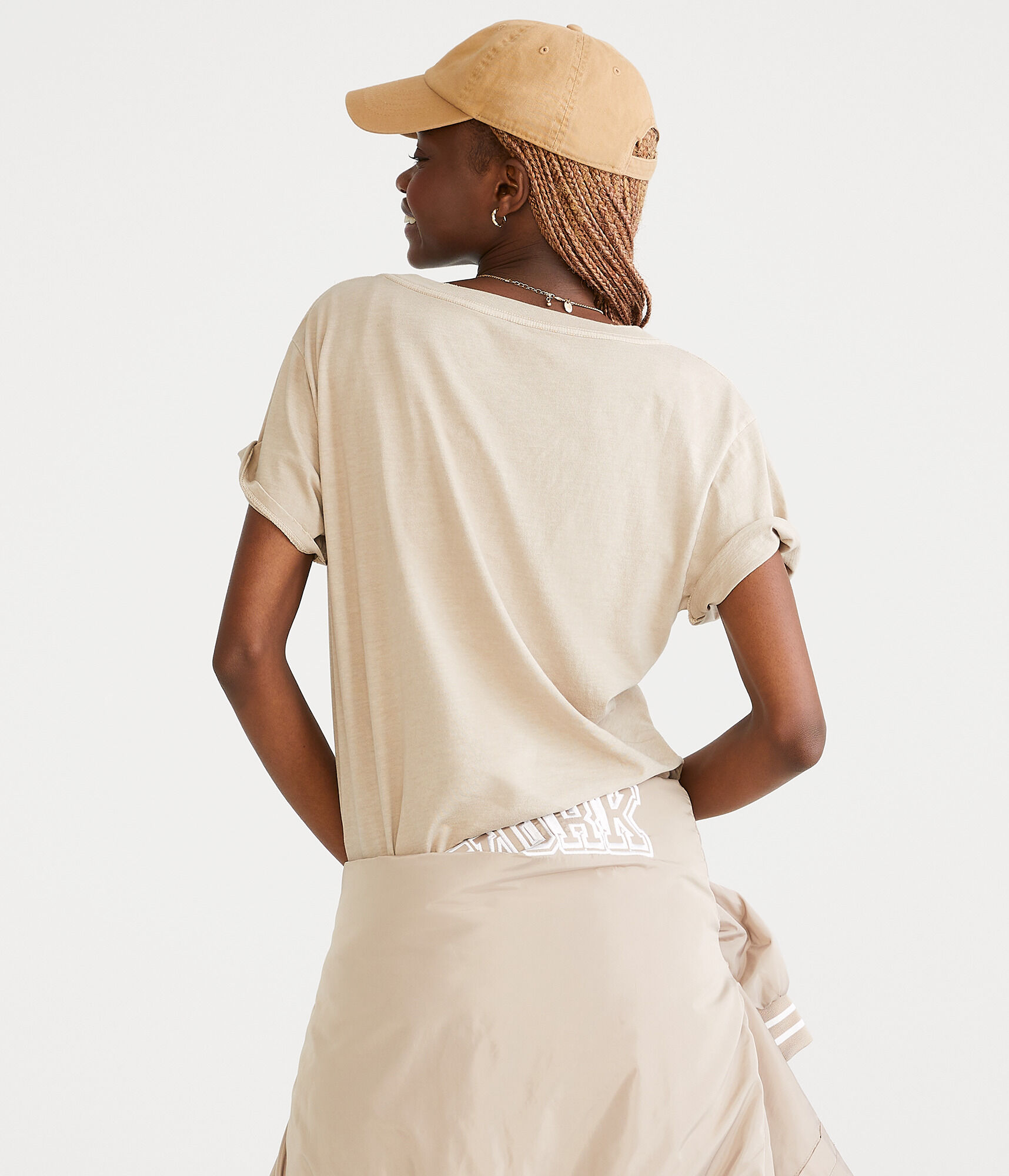 Loose Fit V-Neck Tee