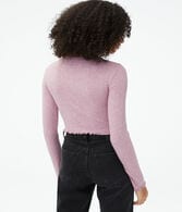 Long Sleeve Cozy Cropped Shrunken Tee