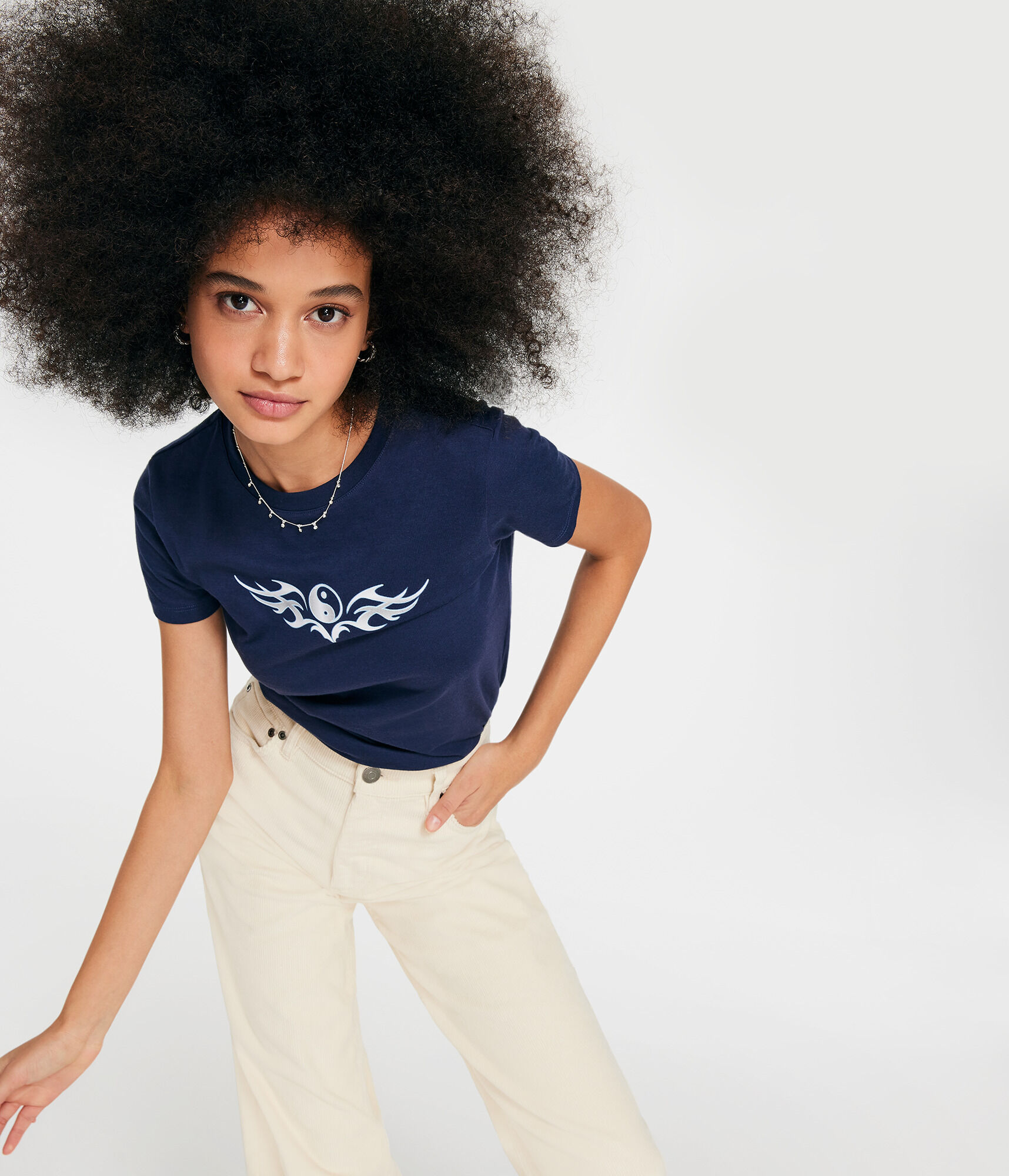 Foil Yin-Yang Graphic Tee