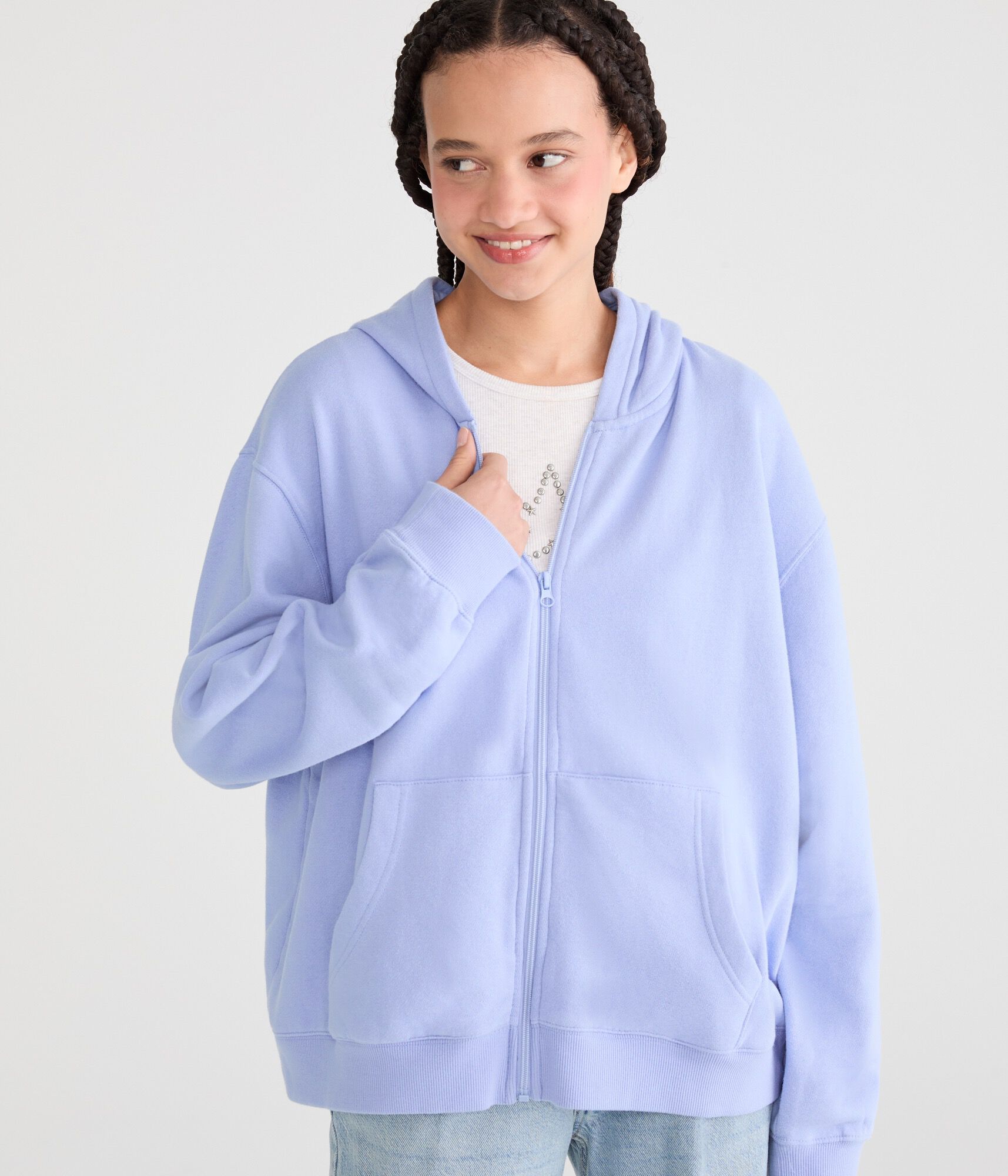 Cloud Soft Oversized Full-Zip Hoodie