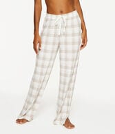 Plaid High-Rise Sleep Pants