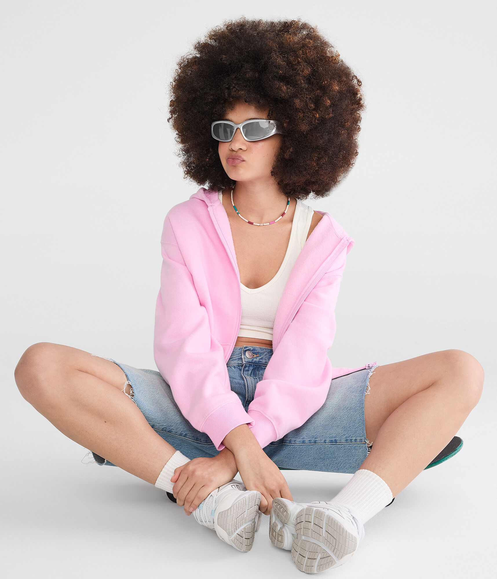 Cloud Soft Oversized Full-Zip Hoodie