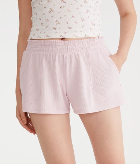 Mid-Rise Waffle Shorts Mid-Rise Waffle Shorts