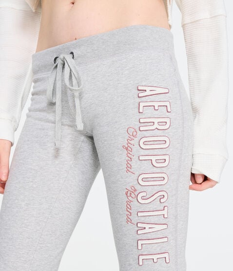 Aeropostale Original Brand Low-Rise Fit & Flare Sweatpants Aeropostale Original Brand Low-Rise Fit & Flare Sweatpants