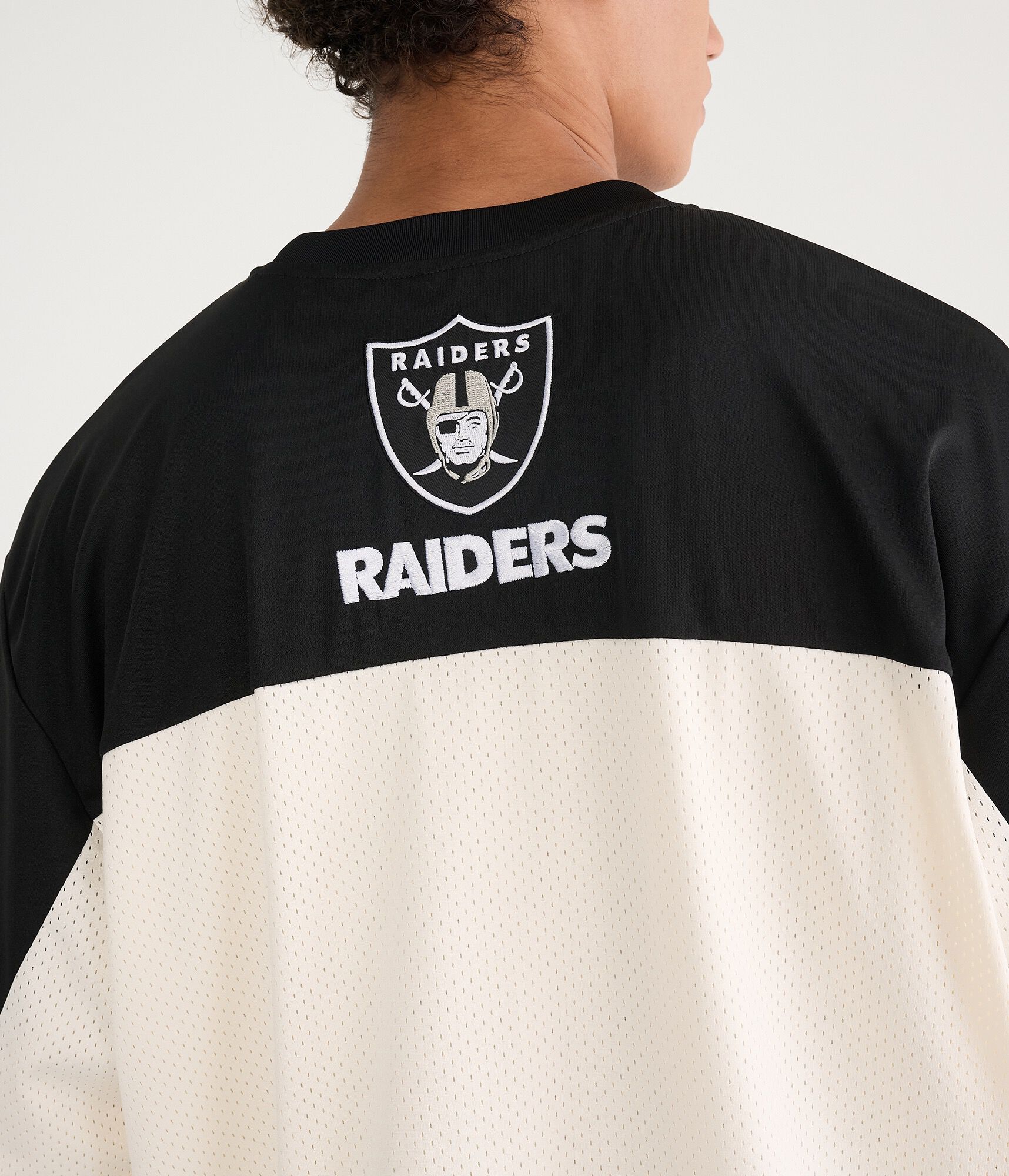 Las Vegas Raiders Colorblock Mesh Top