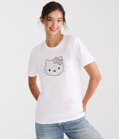 Hello Kitty | Aero Rhinestone Boyfriend Graphic Tee