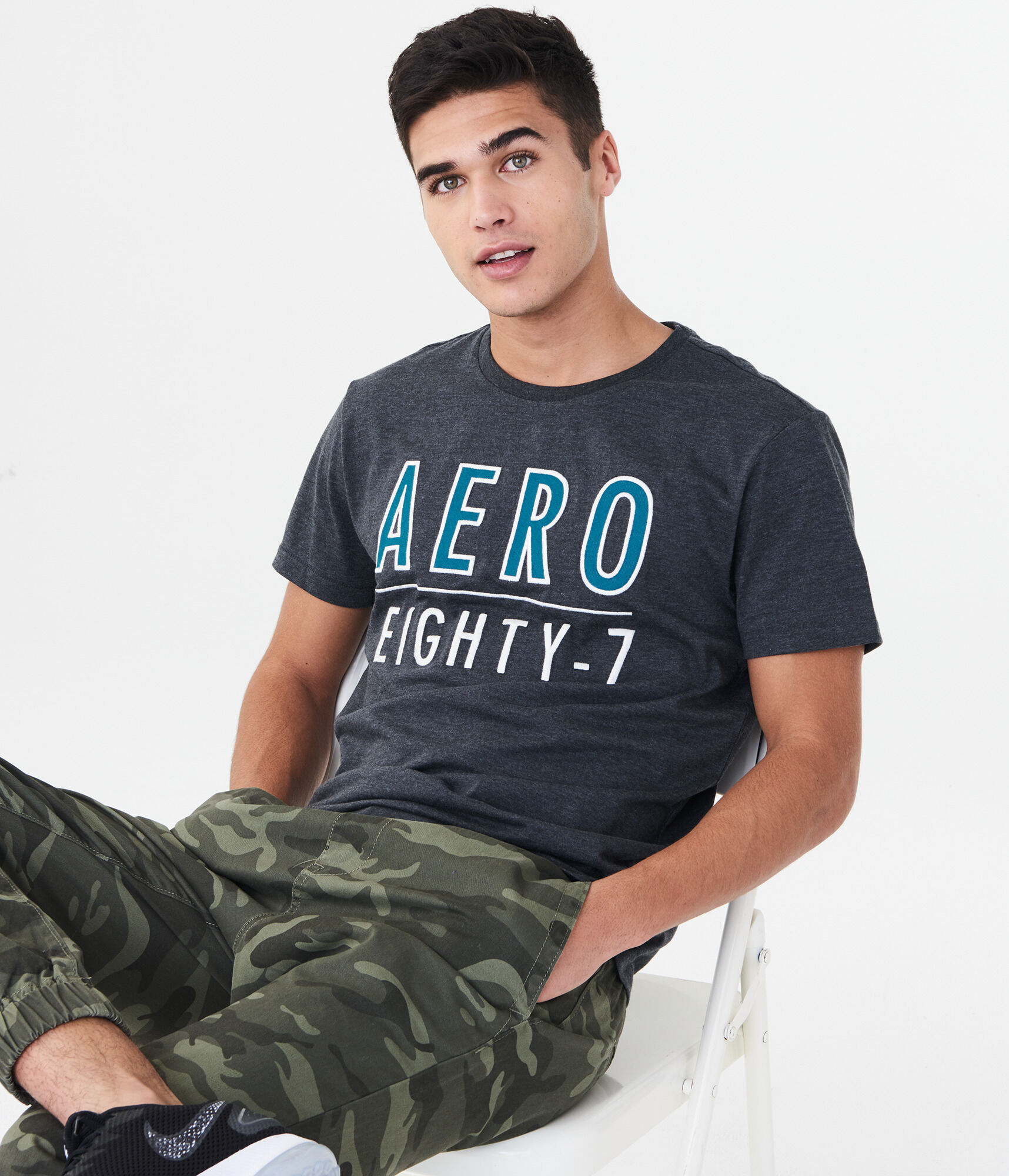 Aero Eighty-7 Logo Graphic Tee