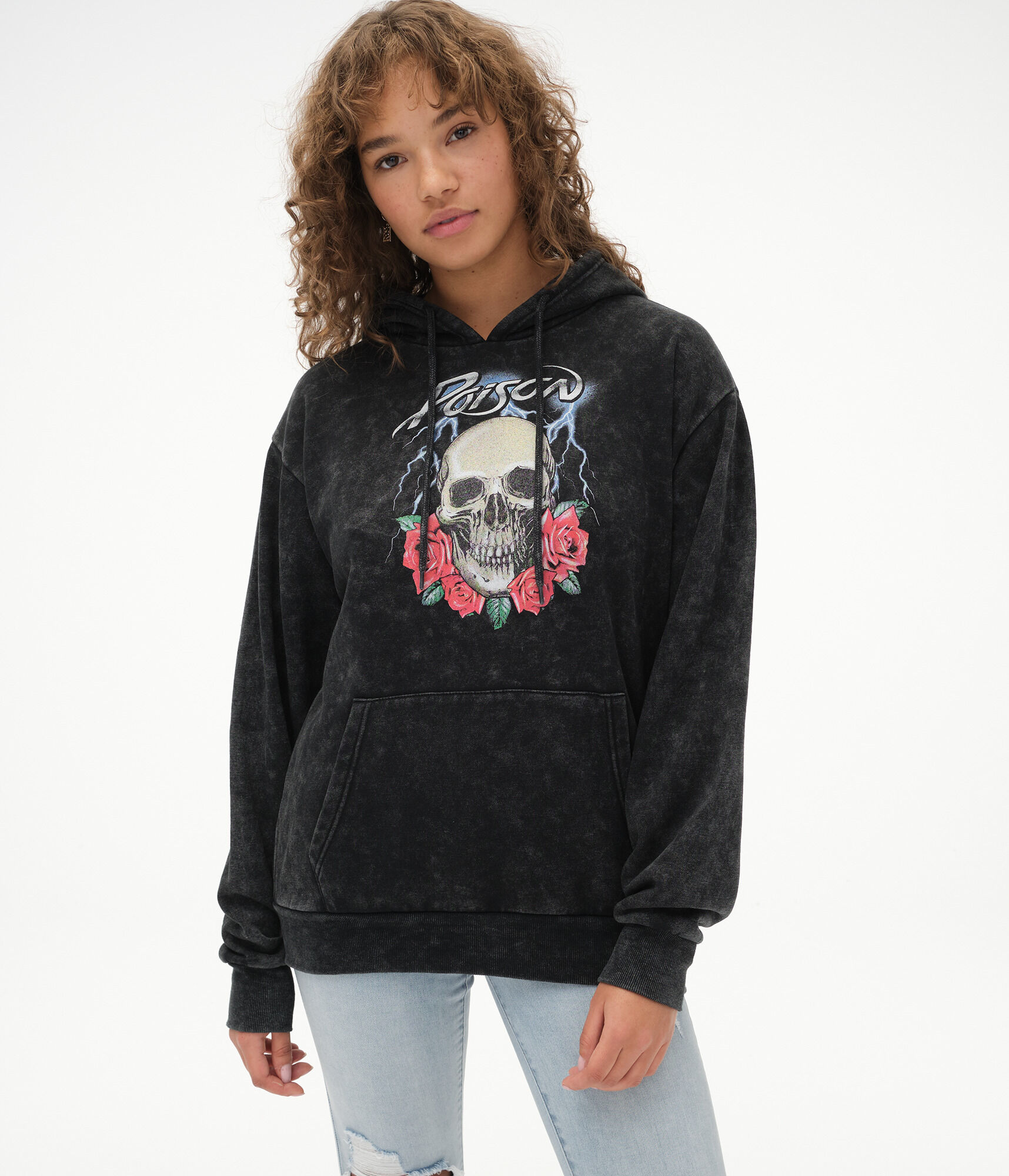 Poison Washed Boyfriend Pullover Hoodie