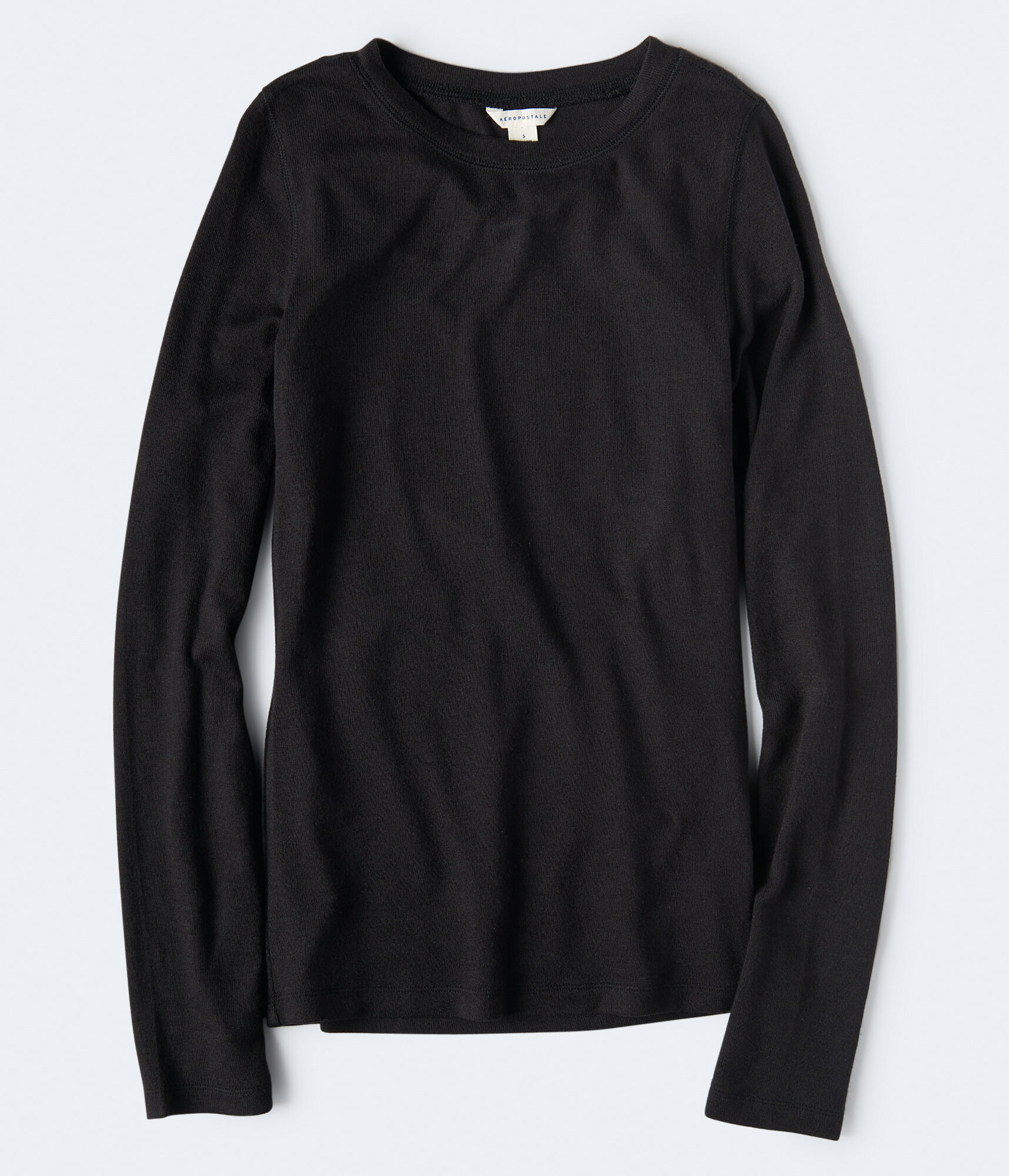 Long Sleeve Seriously Soft Solid Crew Top