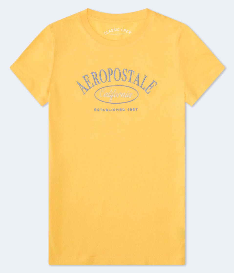 Aeropostale California Glitter Graphic Tee