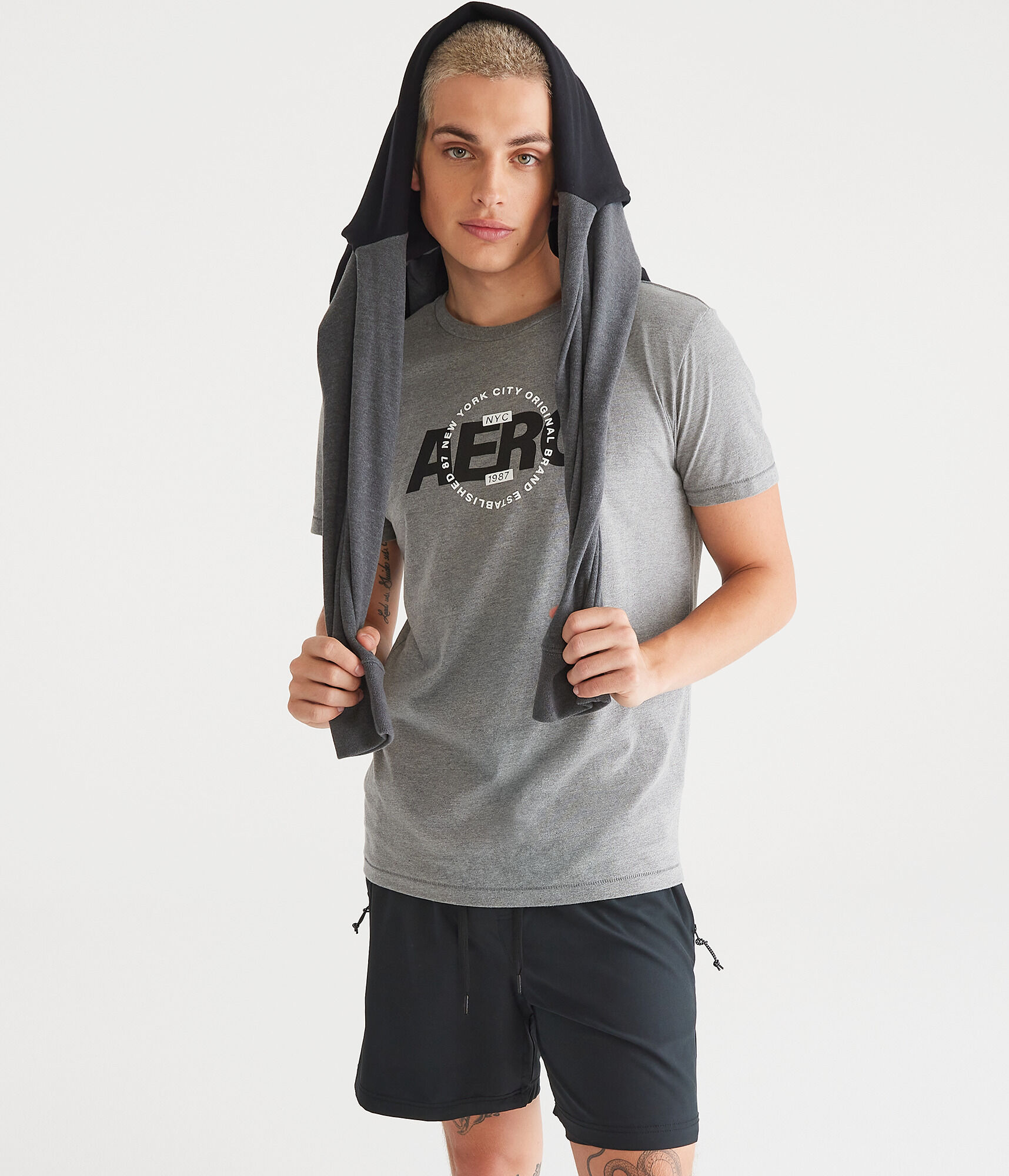 Aero Center Circle Logo Graphic Tee