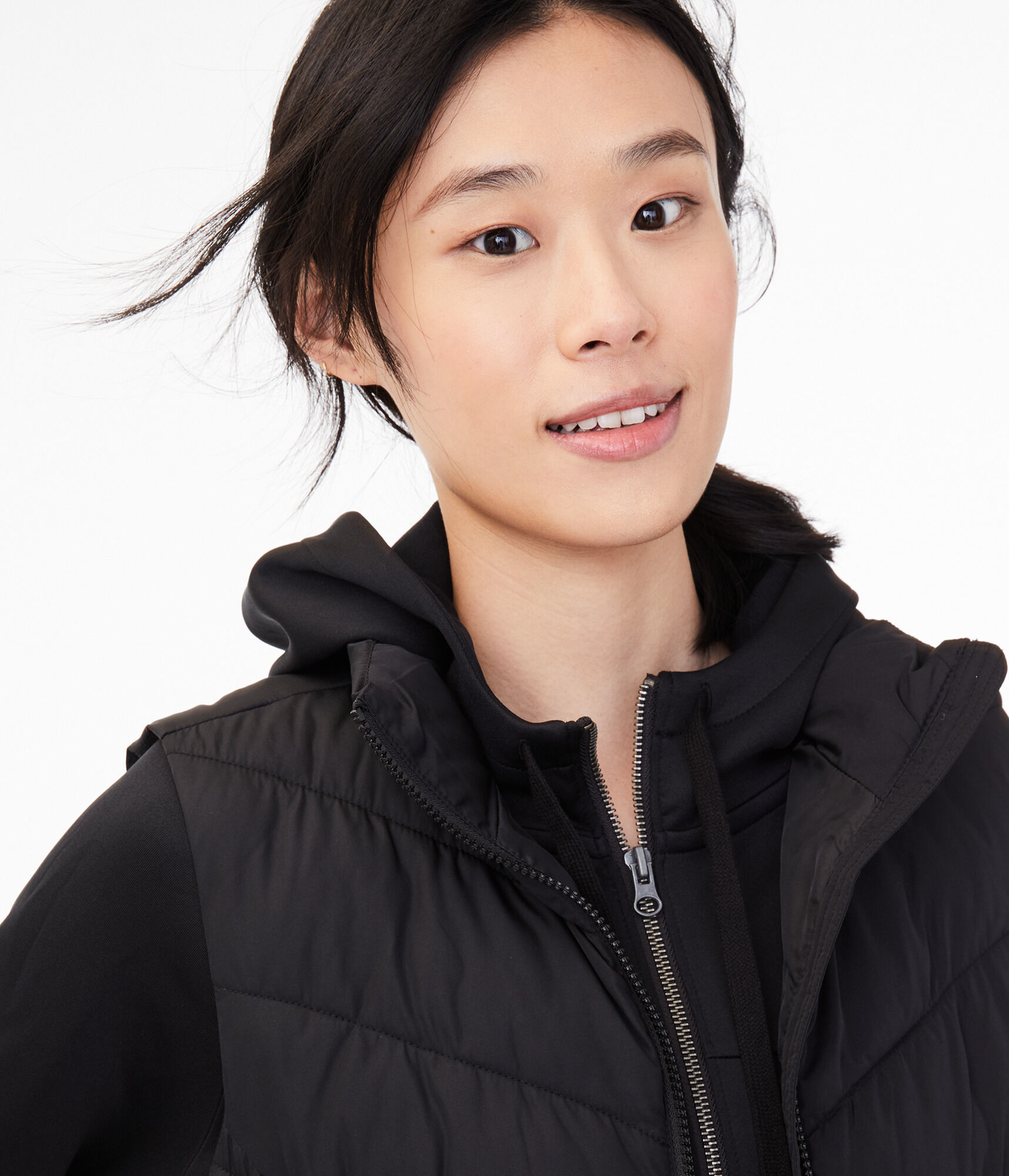 Chevron Quilted Puffer Vest