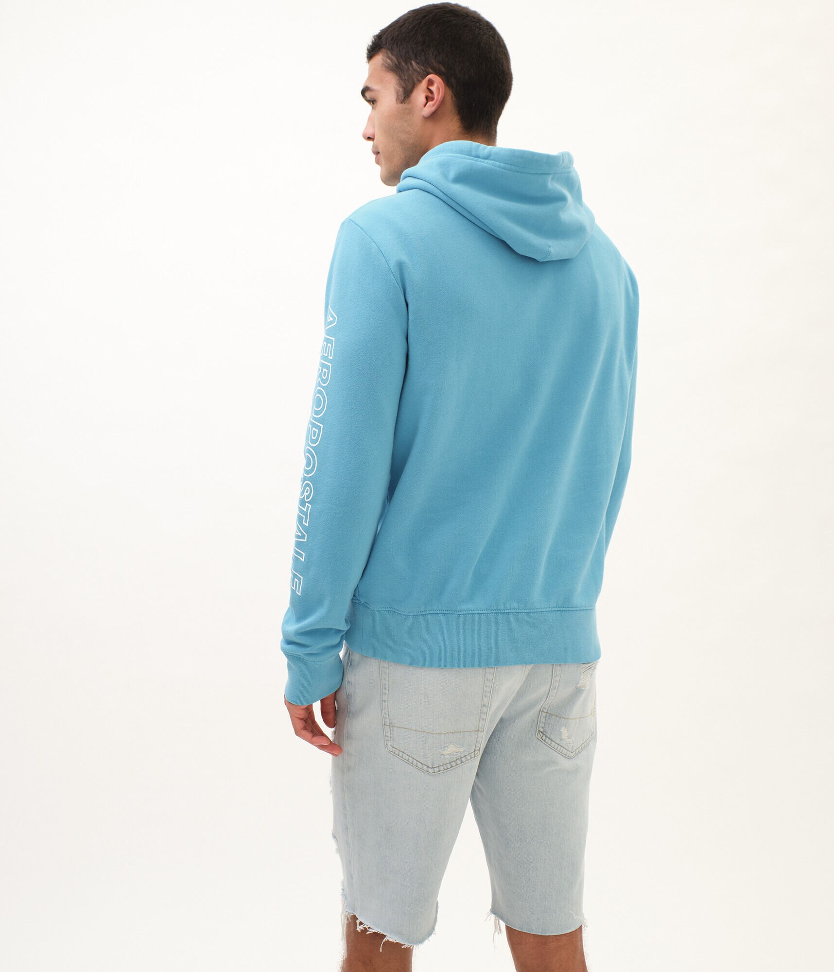 A87 Aeropostale Beach Fleece Pullover Hoodie