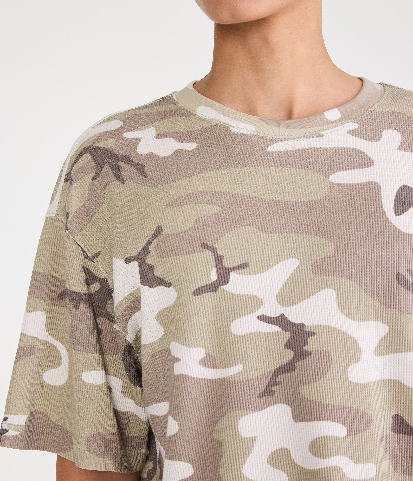 Camo Waffle Crew Tee