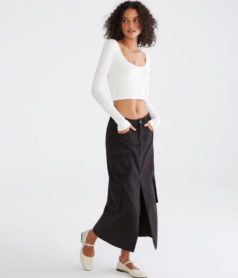Cargo Maxi Skirt