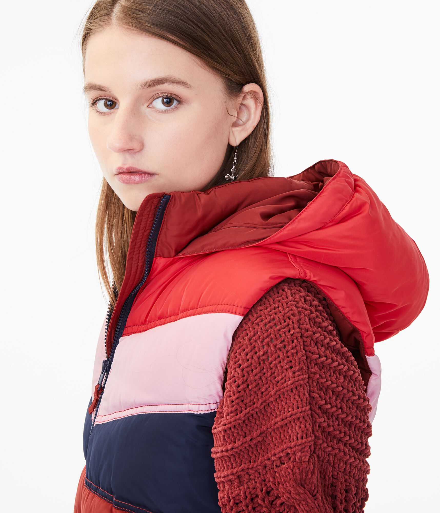 Colorblock Puffer Vest