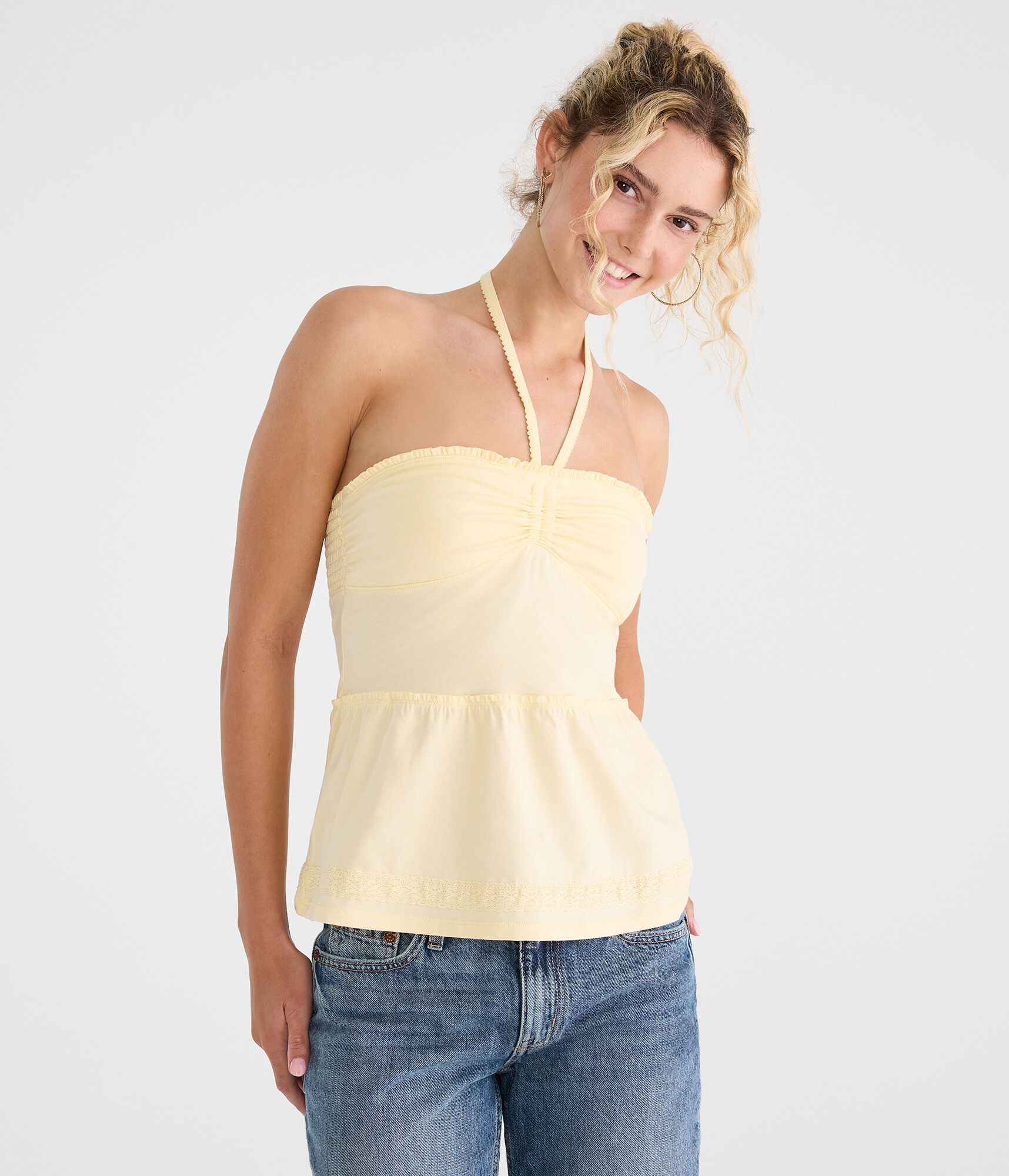 Seriously Soft Babydoll Halter Top