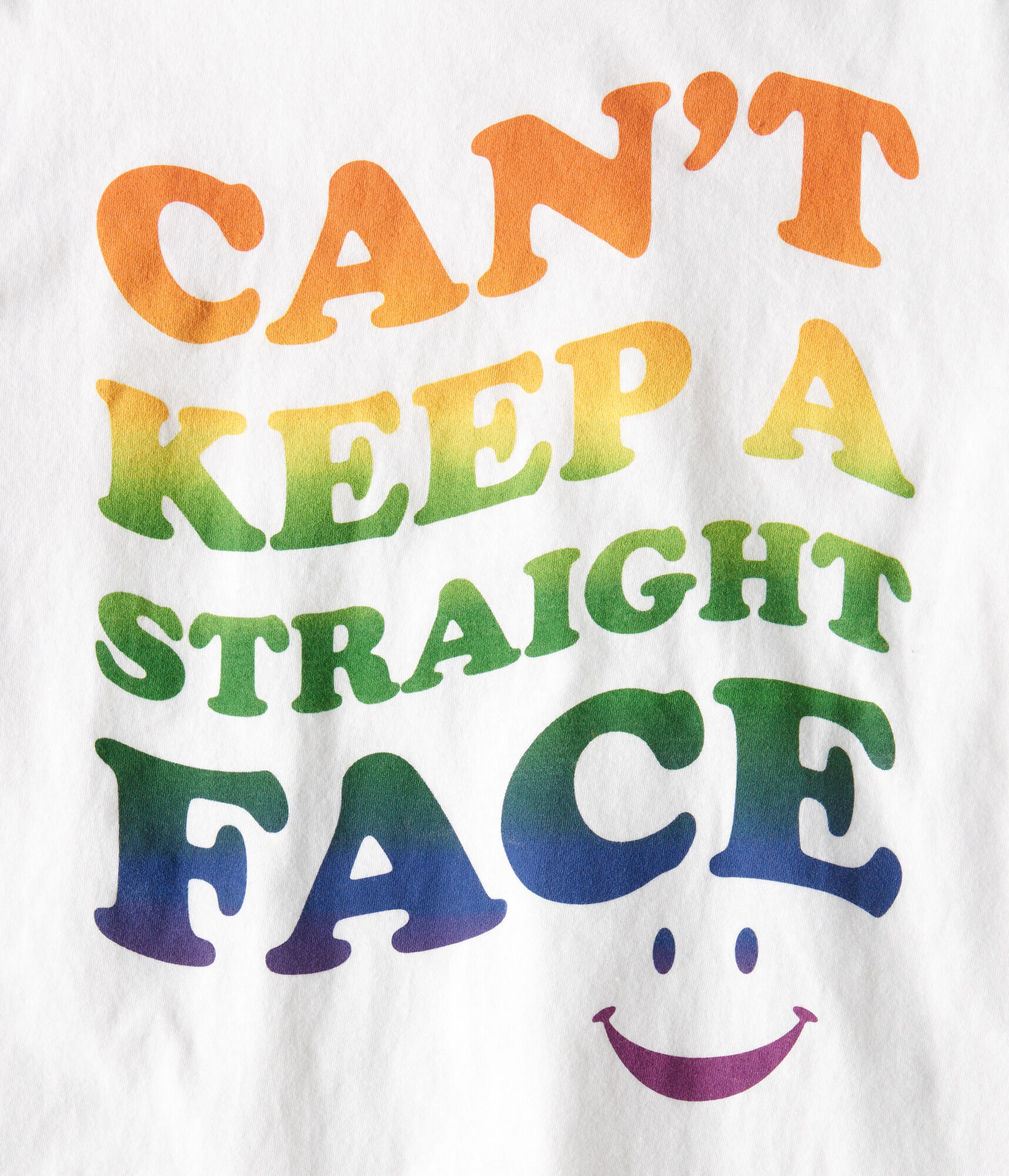 Can't Keep A Straight Face Graphic Tee
