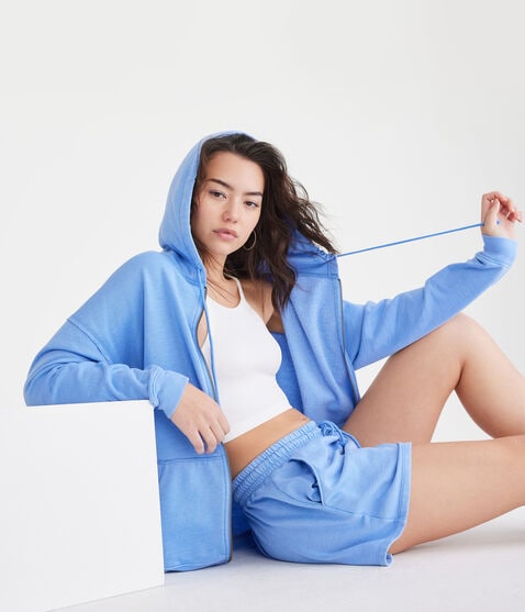Oversized Full-Zip Hoodie