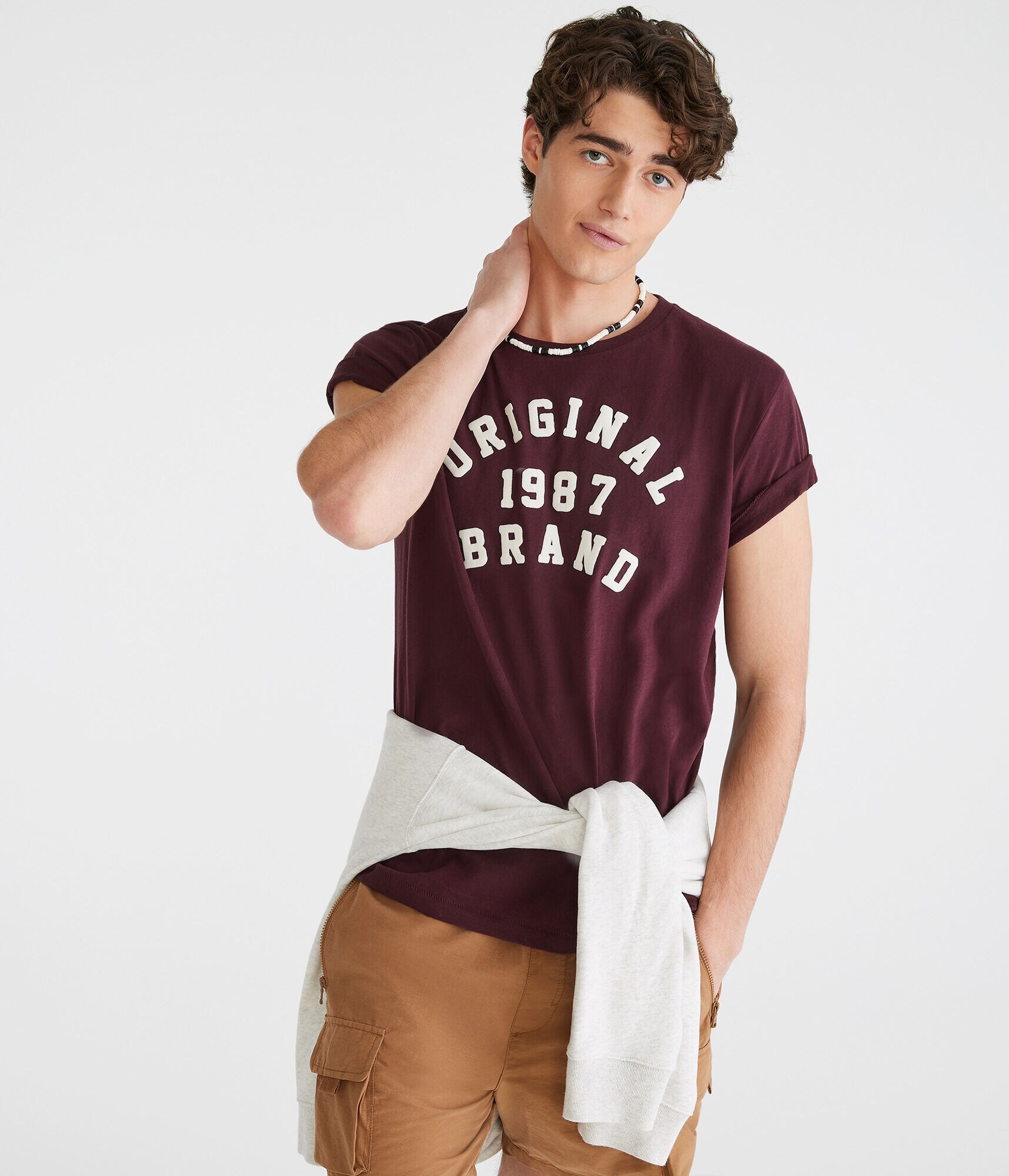 Original Brand 1987 Flocked Graphic Tee